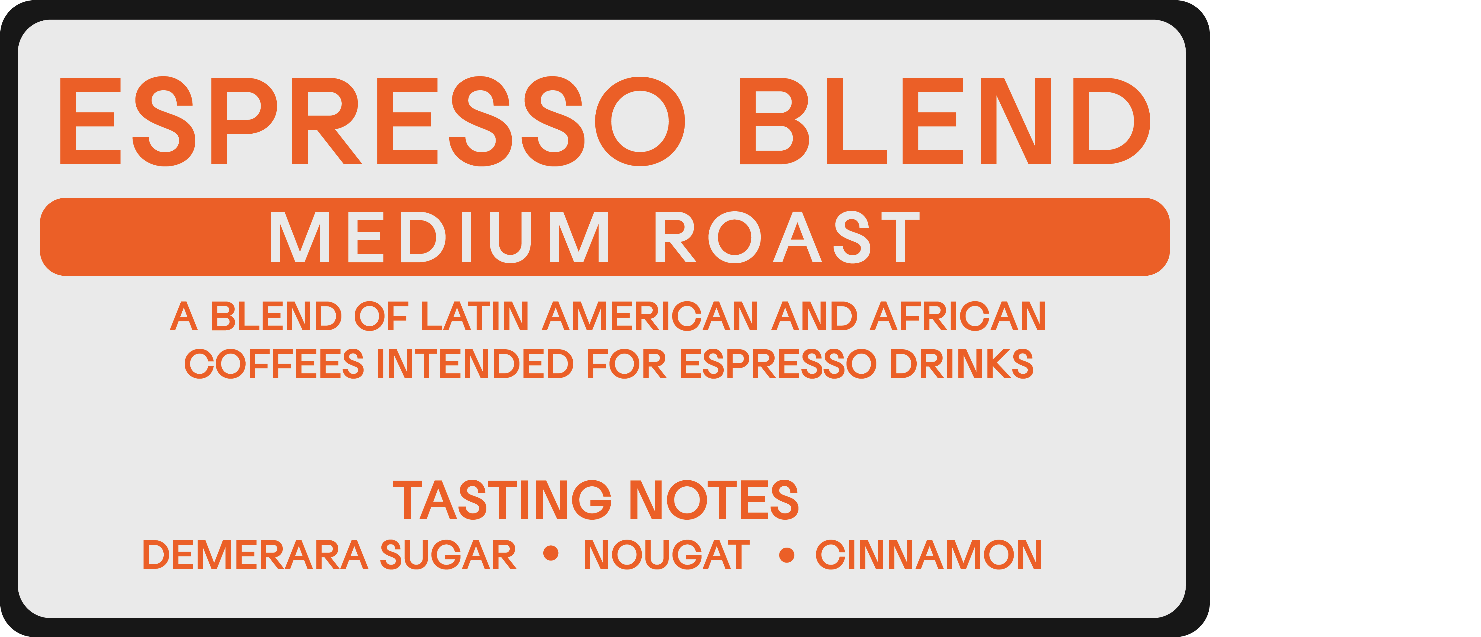 View of Espresso Blend – Protagonist Coffee Roasters